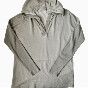 LUCKY BRAND Ribbed Dolman Sleeves Pullover Lightweight Hoodie